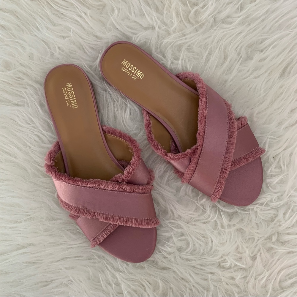 Like New Mossimo Lola Pink Crossover Sandals